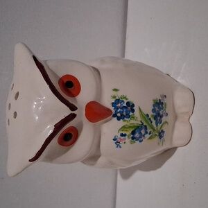 Vintage Floral Owl Potpurri Holder